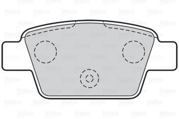 Bremsbelagsatz, Scheibenbremse FIRST, hinten (301633), Alfa / Fiat / Lancia